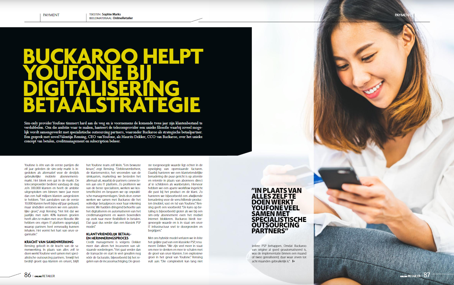 Youfone payment strategy Online Retailer Buckaroo