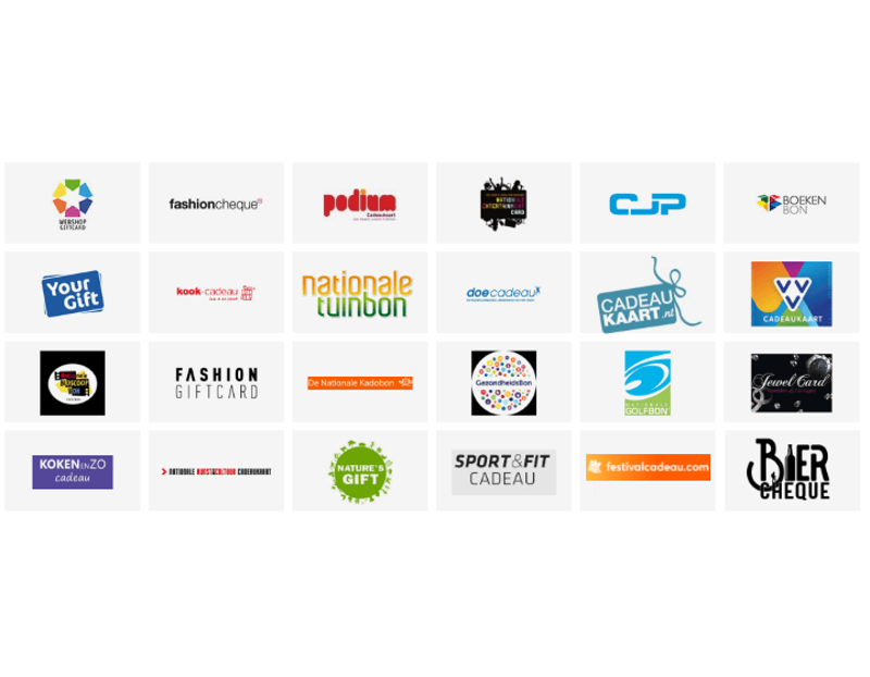 Cadeaukaarten Overzicht